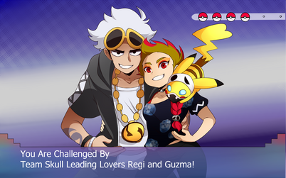 Team Skull Leading Lovers want to battle! (by bakaccha on Tumblr)