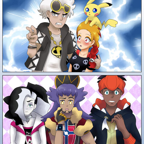 Guzma VS The Other Cores (by AsaOuro on Twitter)